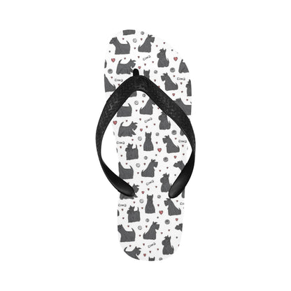Scottish Terriers Print Design LKS3015 Flip Flops