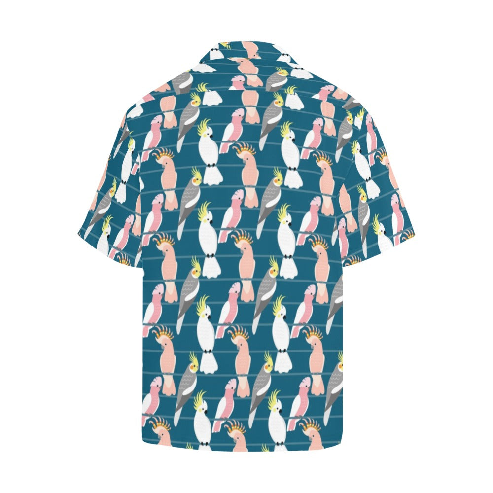 Cockatoo Print Design LKS401 Men's Men's Hawaiian Shirt