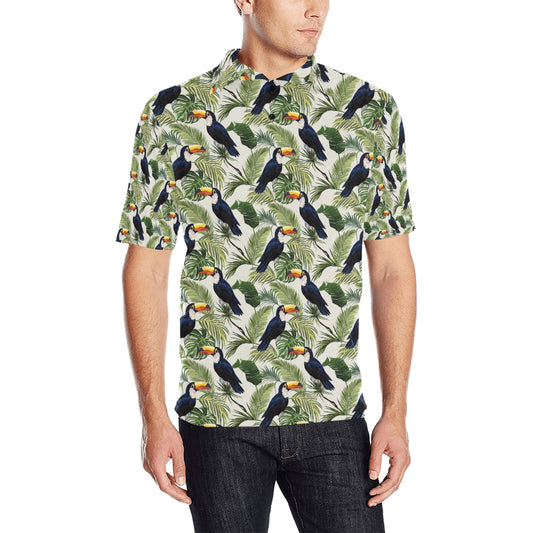 Toucan Print Design LKS308 Men Polo Shirt