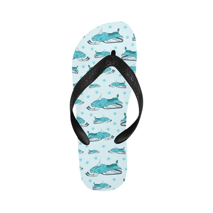 Snowmobile Print Design LKS301 Flip Flops