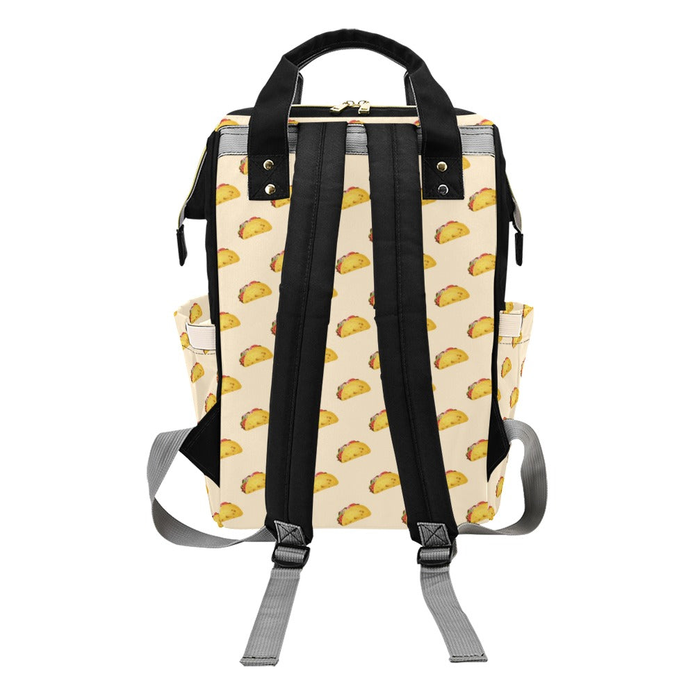 Taco Print Design LKS302 Diaper Bag Backpack