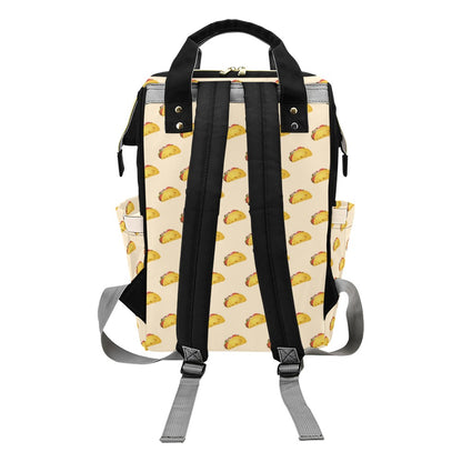Taco Print Design LKS302 Diaper Bag Backpack