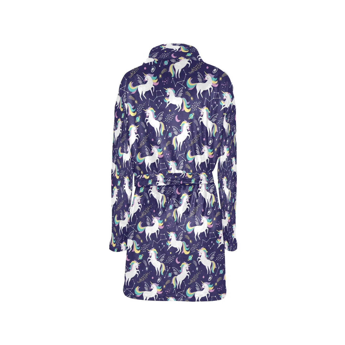 Unicorn Print Design LKS305 Women's Fleece Robe