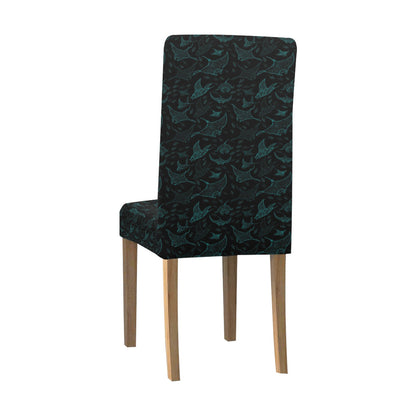 Manta Ray Print Design LKS402 Dining Chair Slipcover