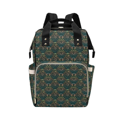 Sun Moon Print Design LKS307 Diaper Bag Backpack