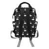 Swan Print Design LKS401 Diaper Bag Backpack