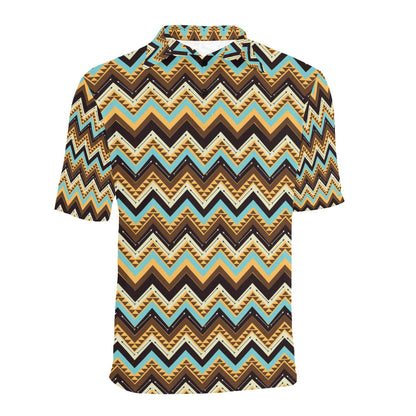 Southwest Pattern Print Design LKS301 Men Polo Shirt