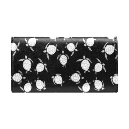 Sea Turtle Print Design LKS303 Women's Trifold Wallet