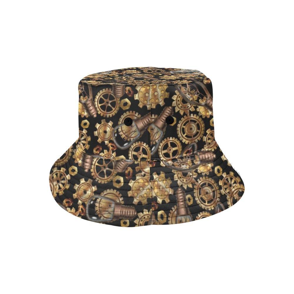 Steampunk Lightbulb Print Design LKS304 Unisex Bucket Hat
