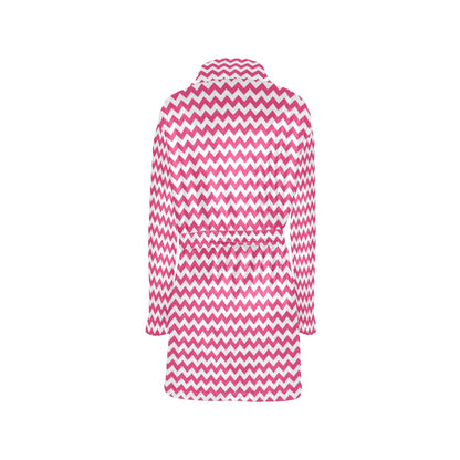 Chevron Print Design LKS402 Women's Fleece Robe