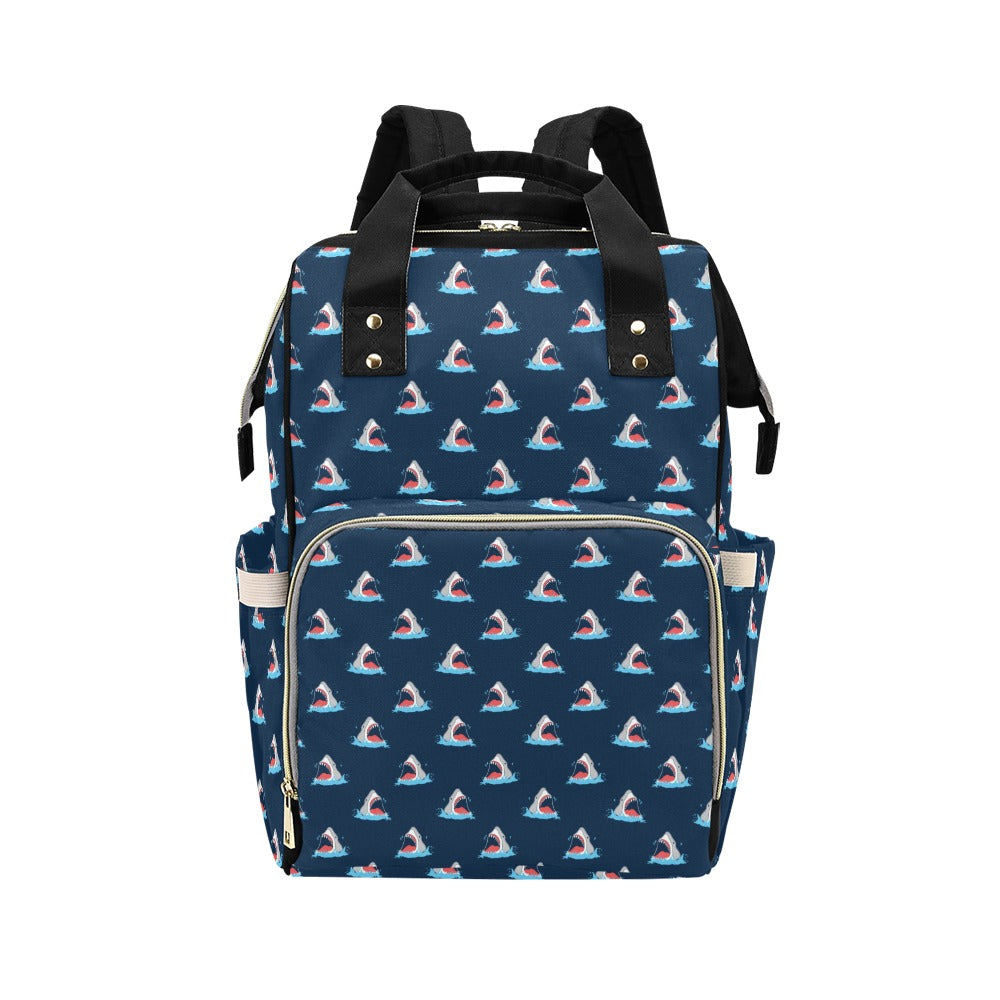 Shark Print Design LKS3010 Diaper Bag Backpack