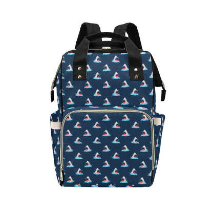 Shark Print Design LKS3010 Diaper Bag Backpack