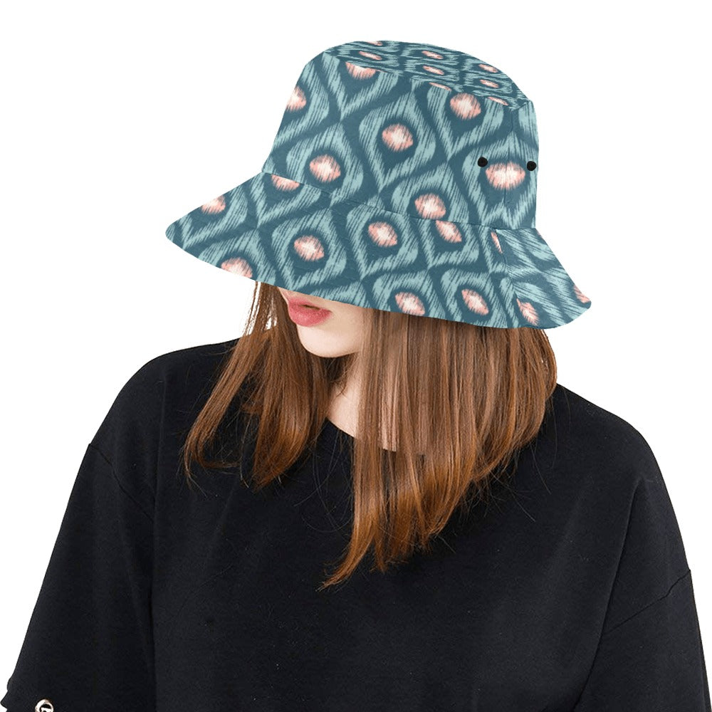 Ikat Print Design LKS402 Unisex Bucket Hat