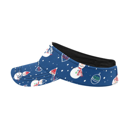 Snowman Print Design LKS306 Unisex Sun Visor