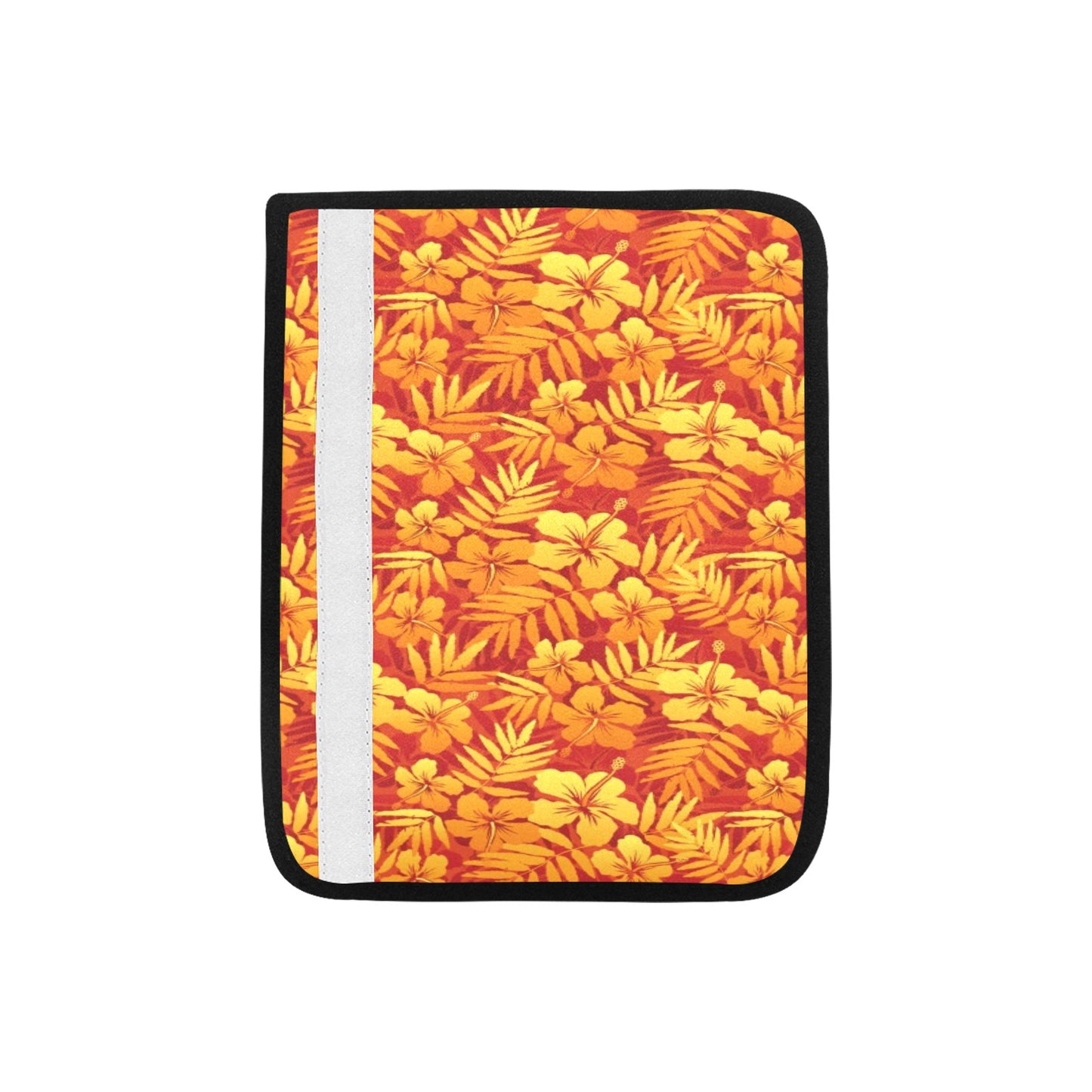 Hibiscus Summer Print Design LKS302 Car Seat Belt Cover