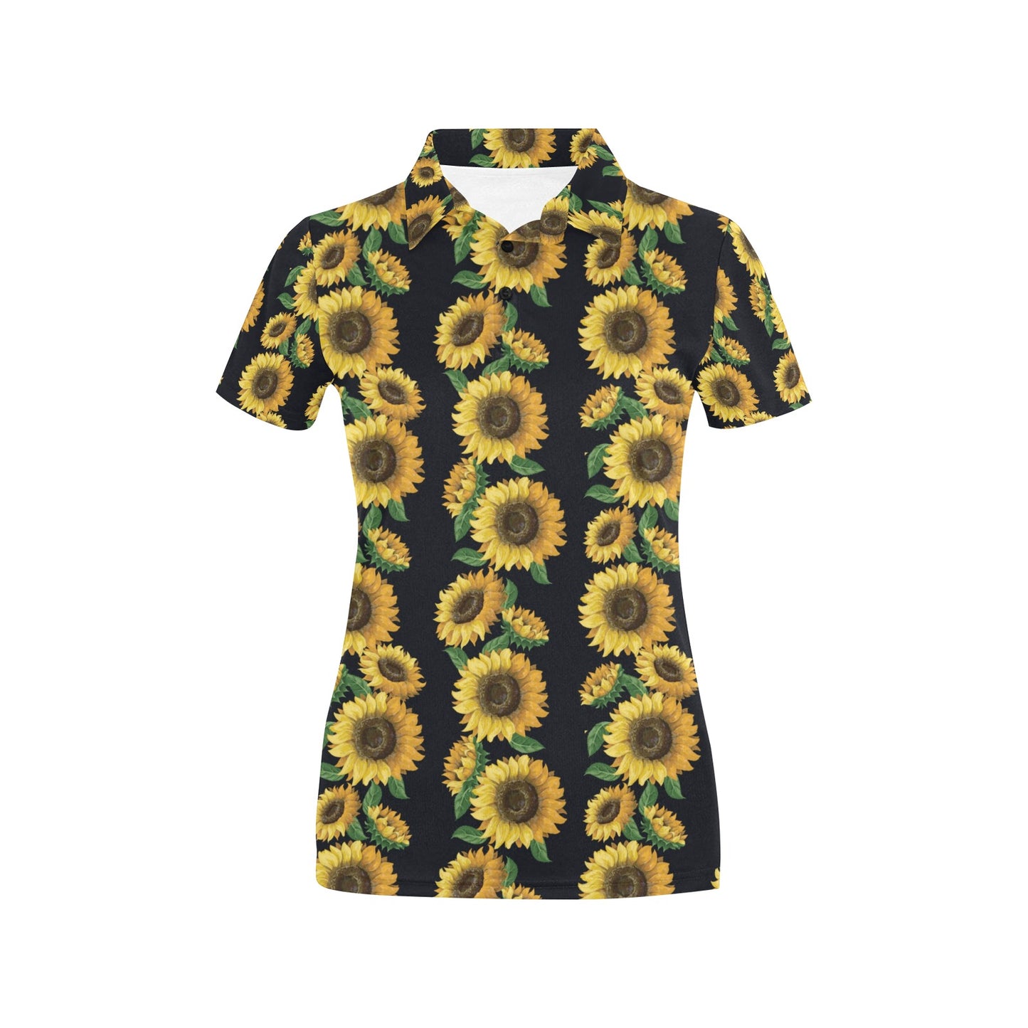 Sunflower Print Design LKS306 Women's Polo Shirt