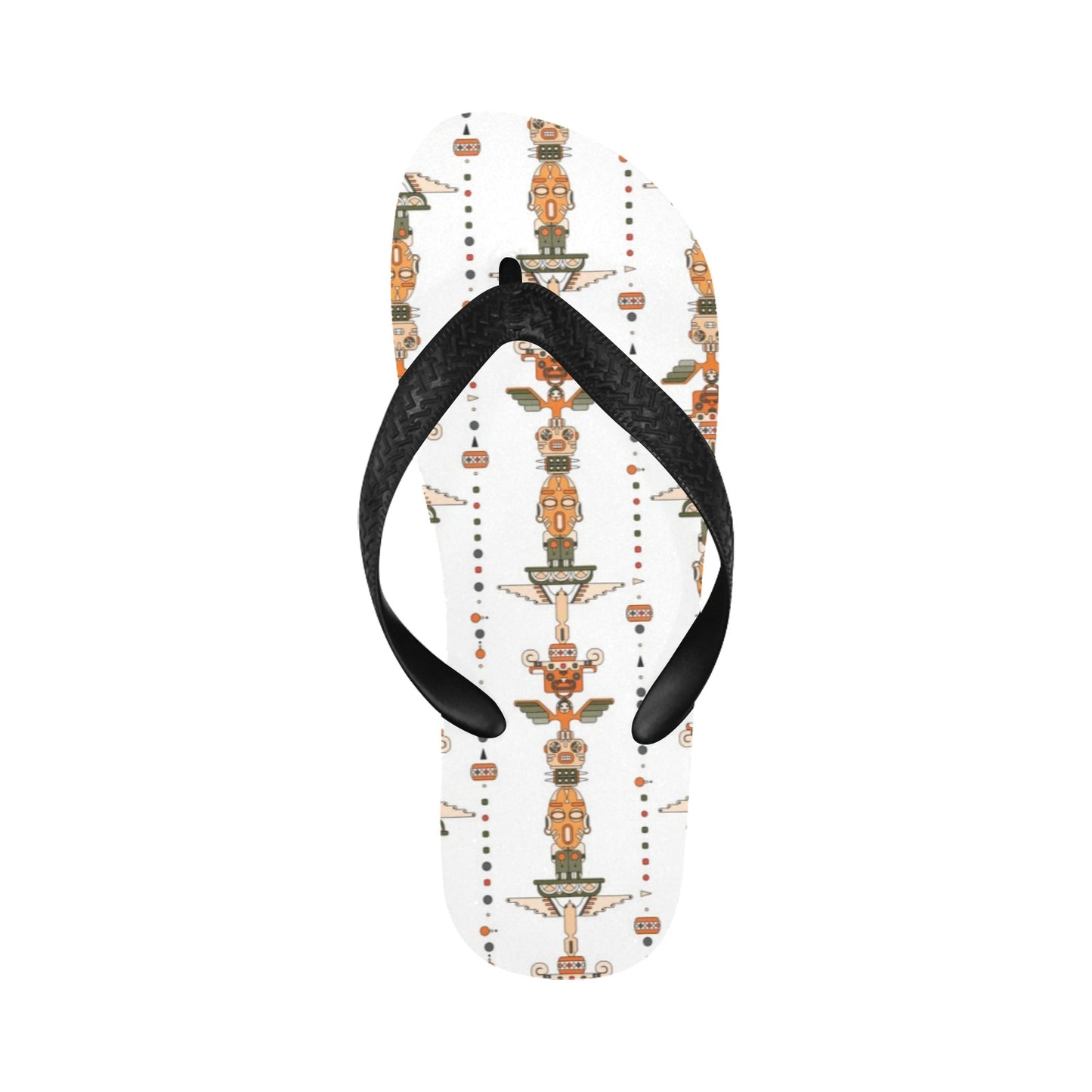 Totem Print Design LKS302 Flip Flops