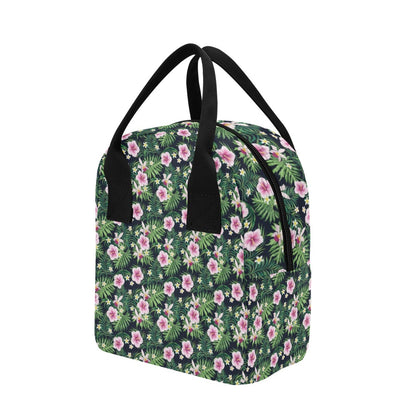 Hibiscus Tropical Print Design LKS309 Insulated Lunch Bag