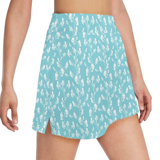 Sweet Pea Print Design LKS302 17" Golf & Pickleball Skort with Pockets