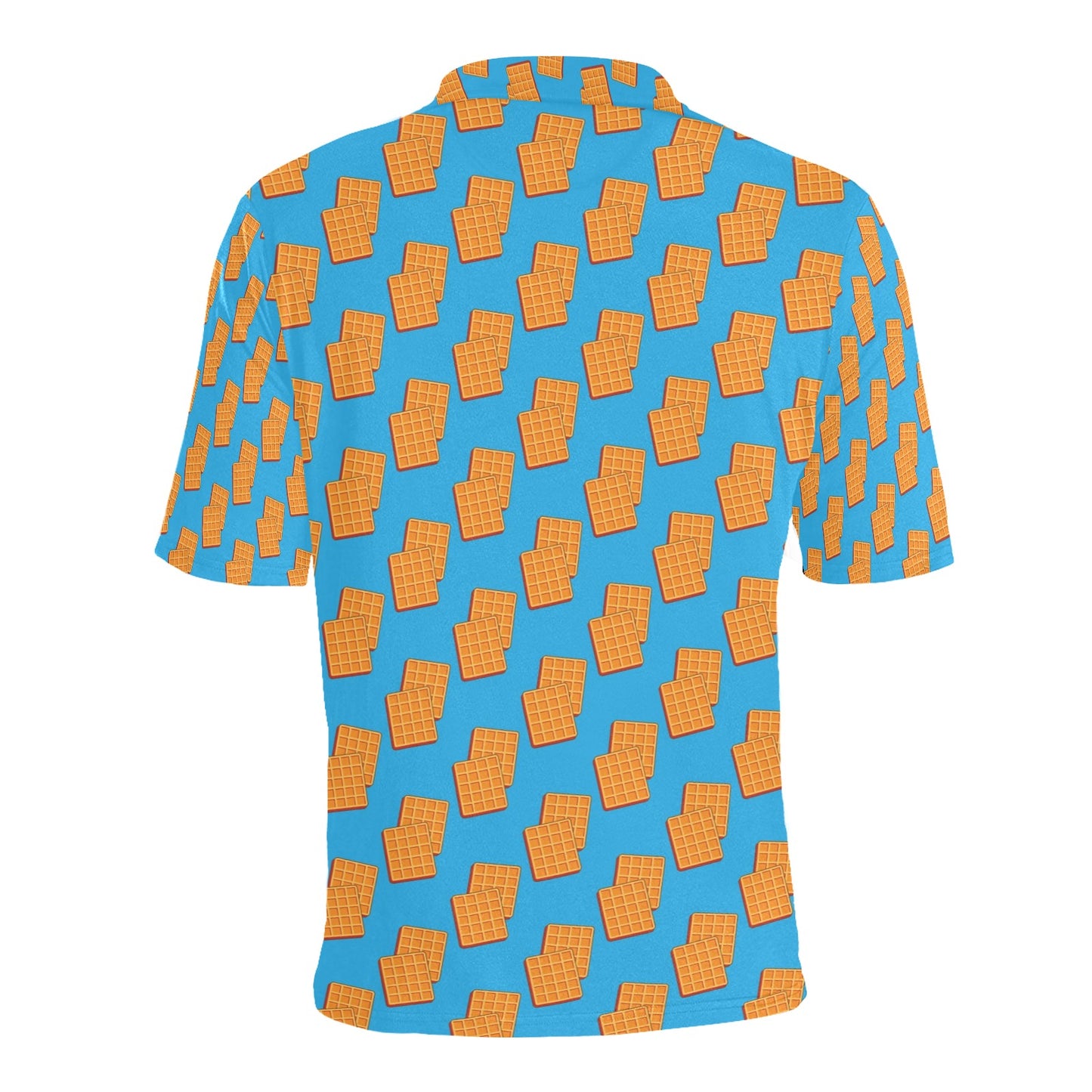 Waffle Print Design LKS304 Men Polo Shirt