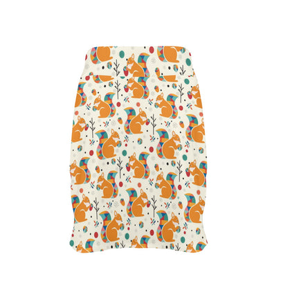 Squirrel Print Design LKS304 17" Golf & Pickleball Skort with Pockets