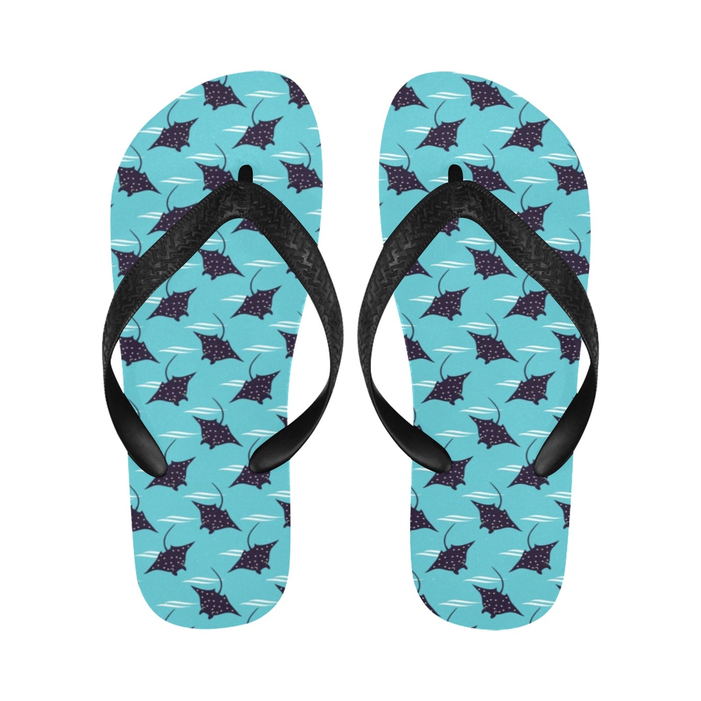 Manta Ray Print Design LKS403 Flip Flops