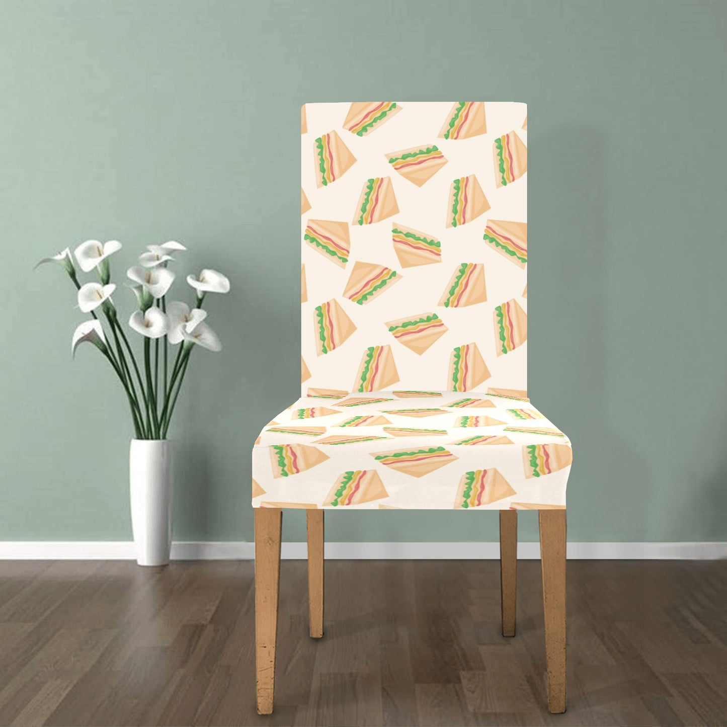 Sandwich Print Design LKS301 Dining Chair Slipcover