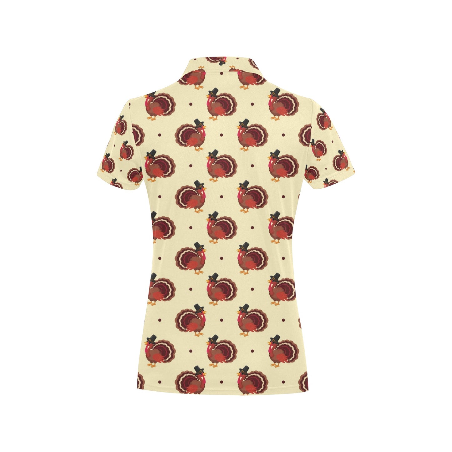 Thanksgiving Print Design LKS3010 Women's Polo Shirt