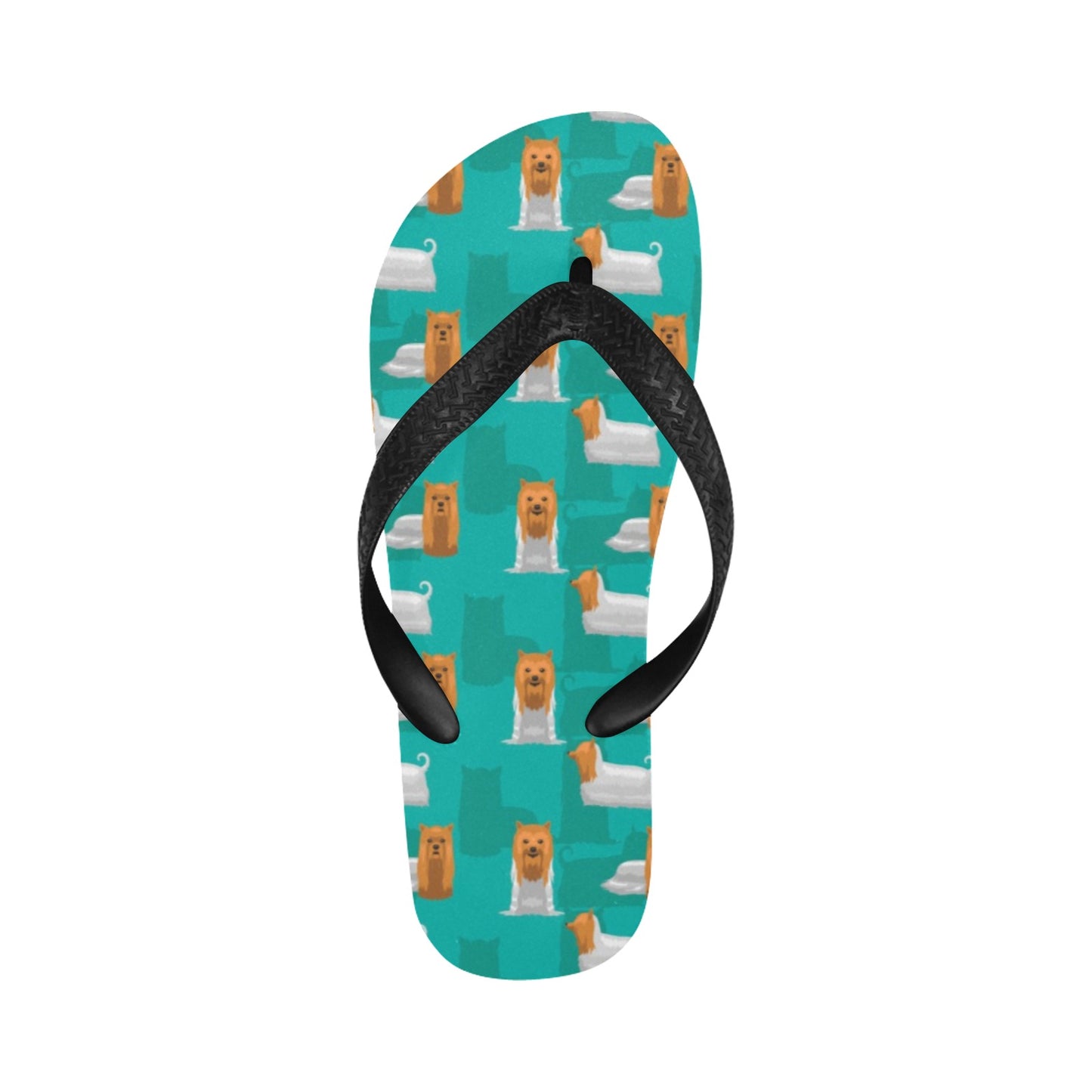 Silky Terriers Print Design LKS301 Flip Flops