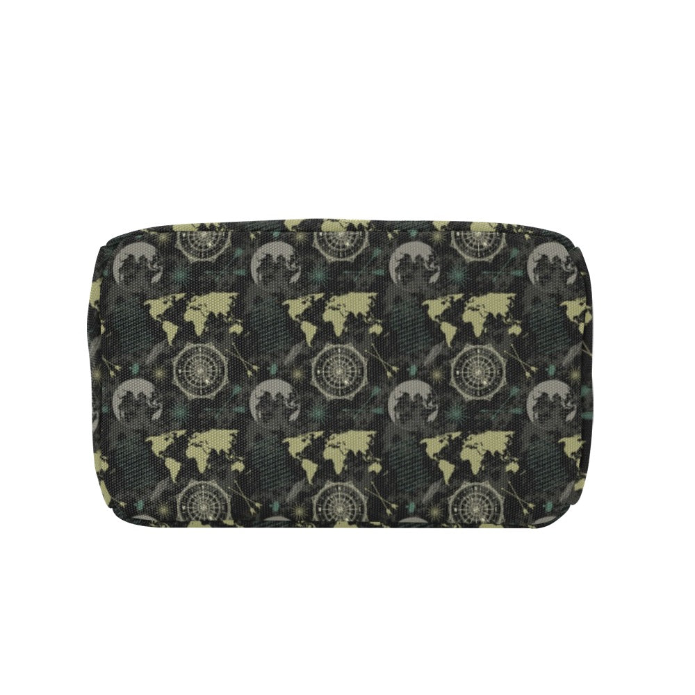World Map Print Design LKS303 Insulated Lunch Bag