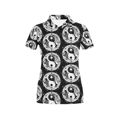 Yin Yang Koi Fish Women's Polo Shirt