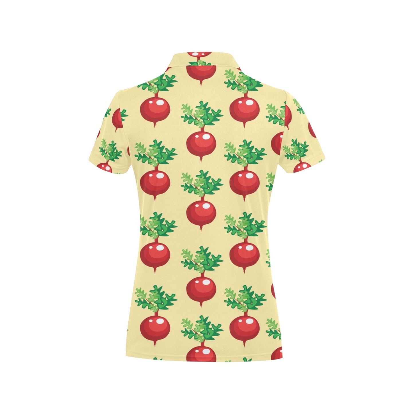 Radish Pattern Print Design A02 Women's Polo Shirt