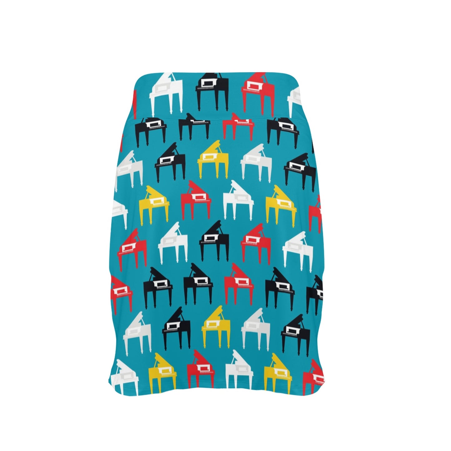Piano Print Design LKS403 17" Golf & Pickleball Skort with Pockets