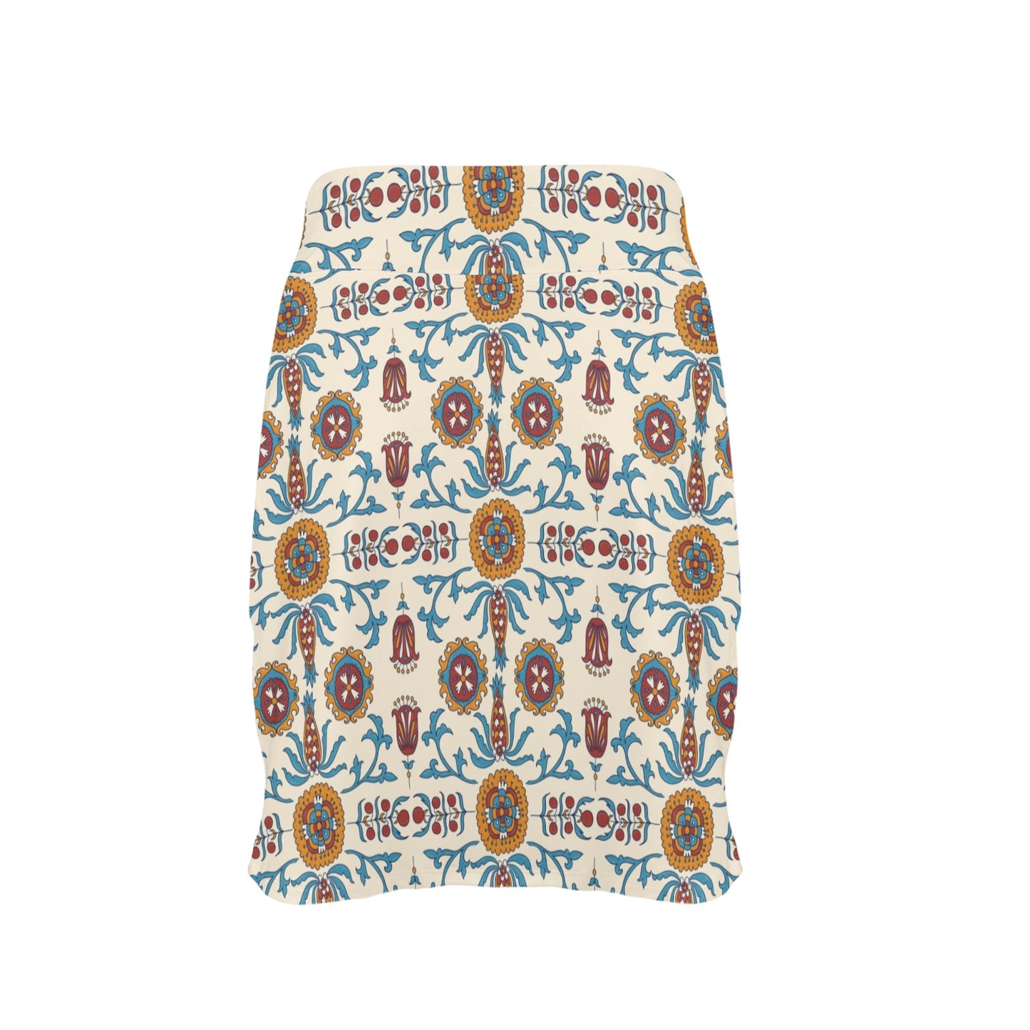 Suzani Print Design LKS301 17" Golf & Pickleball Skort with Pockets