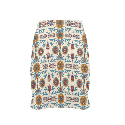 Suzani Print Design LKS301 17" Golf & Pickleball Skort with Pockets