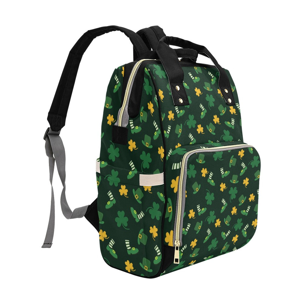 St Patricks Day Print Design LKS306 Diaper Bag Backpack