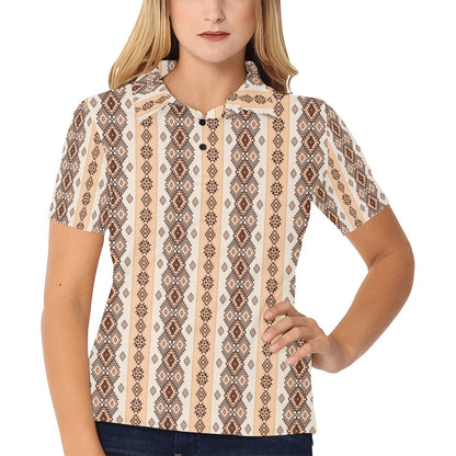 Native Classic Pattern Print Women's Polo Shirt