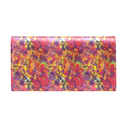 Splatter Print Design LKS303 Women's Trifold Wallet