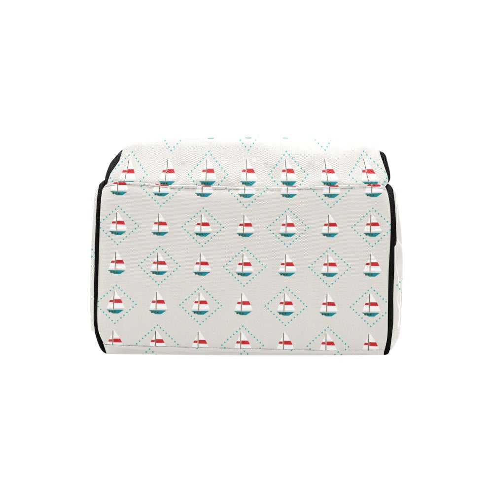 Sailboat Print Design LKS301 Diaper Bag Backpack