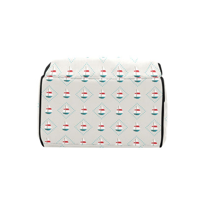 Sailboat Print Design LKS301 Diaper Bag Backpack