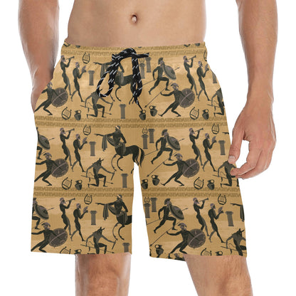 Ancient Greek Statue Print Design LKS304 Men's Swim Trunks Beach Shorts
