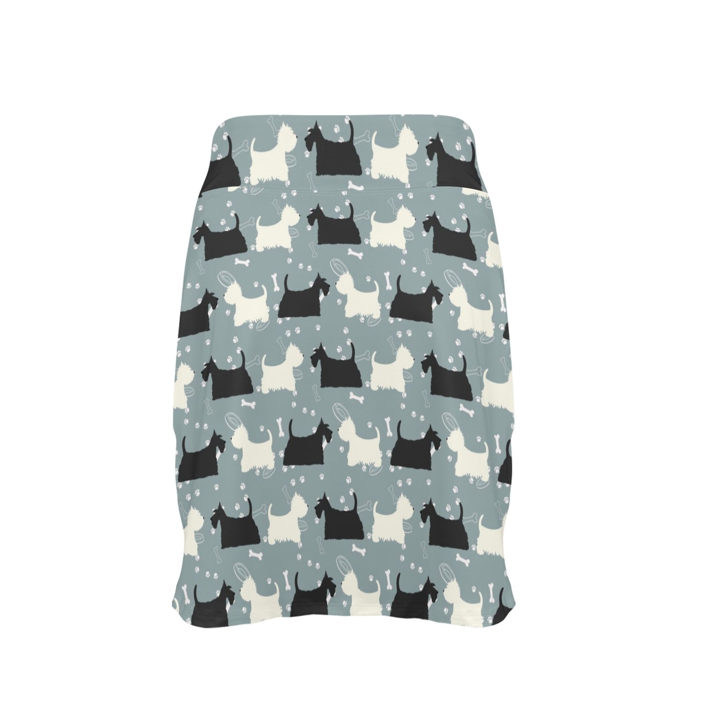 Scottish Terriers Print Design LKS301 17" Golf & Pickleball Skort with Pockets