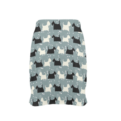 Scottish Terriers Print Design LKS301 17" Golf & Pickleball Skort with Pockets