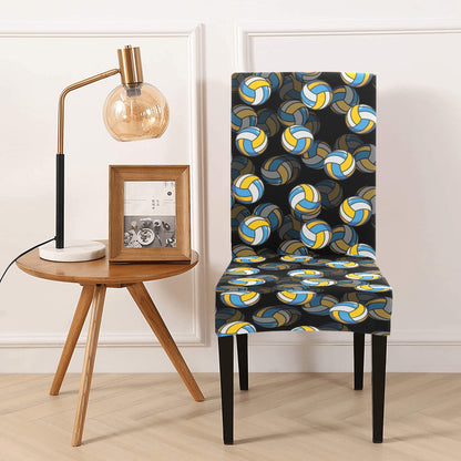 Volleyball Print Design LKS302 Dining Chair Slipcover