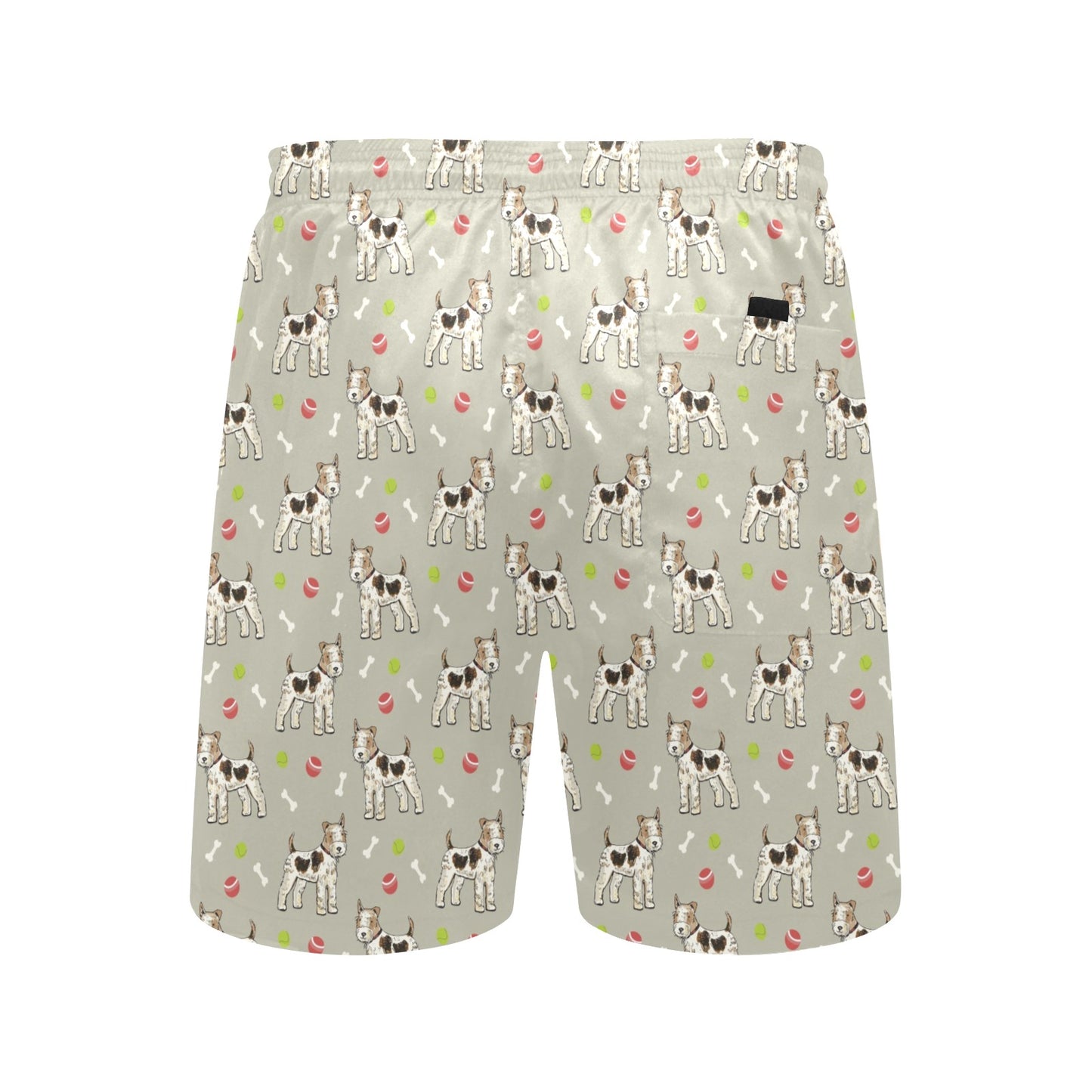 Toy Fox Terriers Print Design LKS301 Men's Swim Trunks Beach Shorts