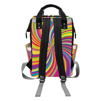 Vortex Print Design LKS301 Diaper Bag Backpack