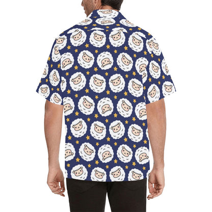 Sheep Print Design LKS402 Men's Men's Hawaiian Shirt