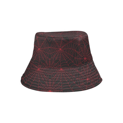 Spider Web Red Print Design LKS302 Unisex Bucket Hat