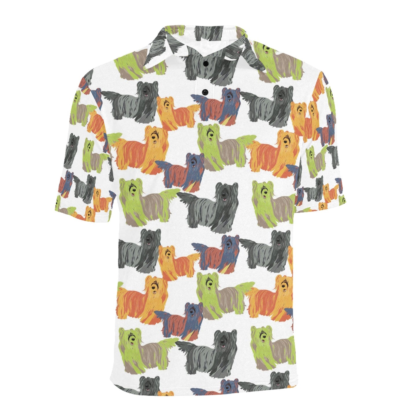 Skye Terriers Print Design LKS301 Men Polo Shirt