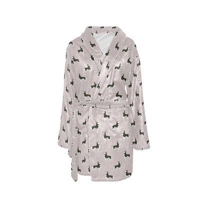 Siberian Huskies Print Design LKS301 Women's Fleece Robe